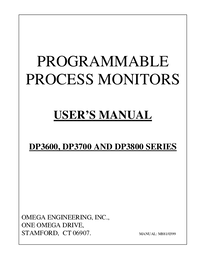 Thumbnail of document Manual - DP3600 Proc. Monitor, Scal, Alarm, Dev./Rate Lim., 2 Timer & Buzzer